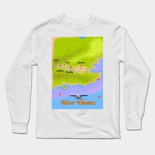 River Thames River map Long Sleeve T-Shirt